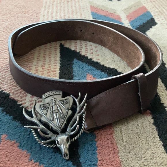 Gucci Dear Skull Crest Belt - Picture 1 of 10